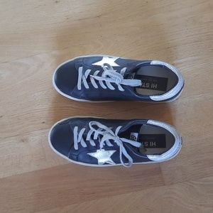 Beautiful Golden Goose Hi Star Leather Sneakers
